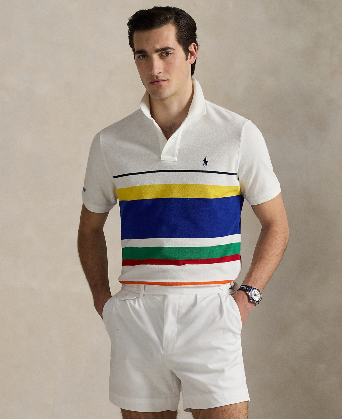 Polo Ralph Lauren Unisex Us Open Classic-fit Mesh Polo Shirt