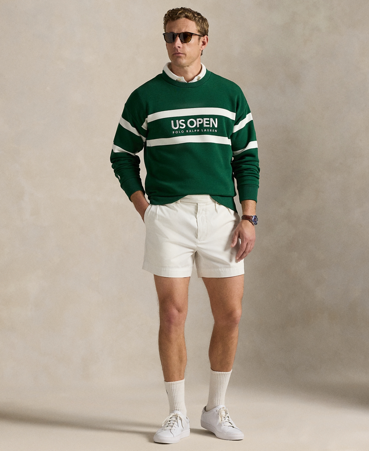 Polo Ralph Lauren Unisex Us Open Vintage-fit Fleece Sweatshirt