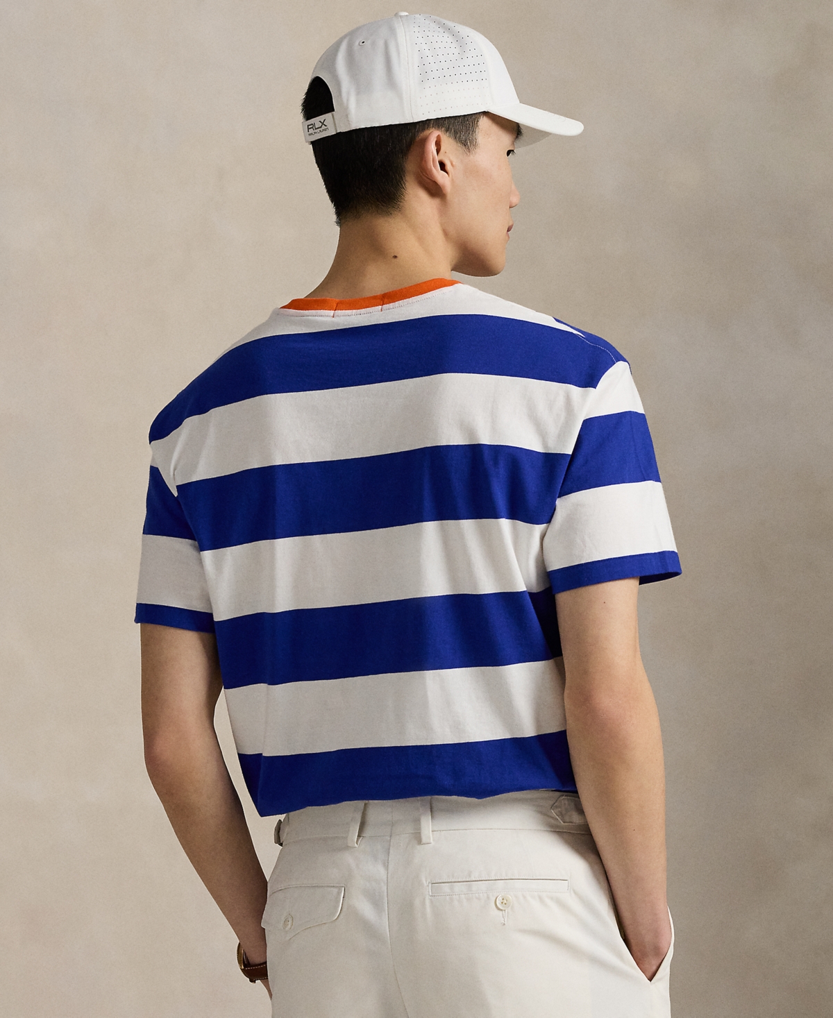 Polo Ralph Lauren Unisex Us Open Classic-fit Striped T-shirt In Multi