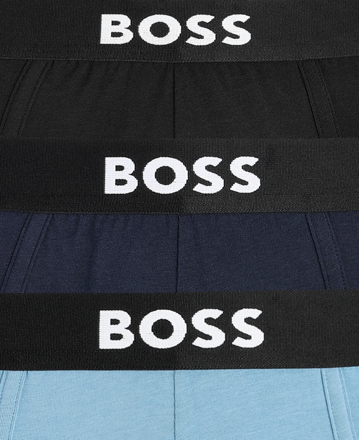 Boss by Hugo Men's 3-Pack Logo Hip Briefs