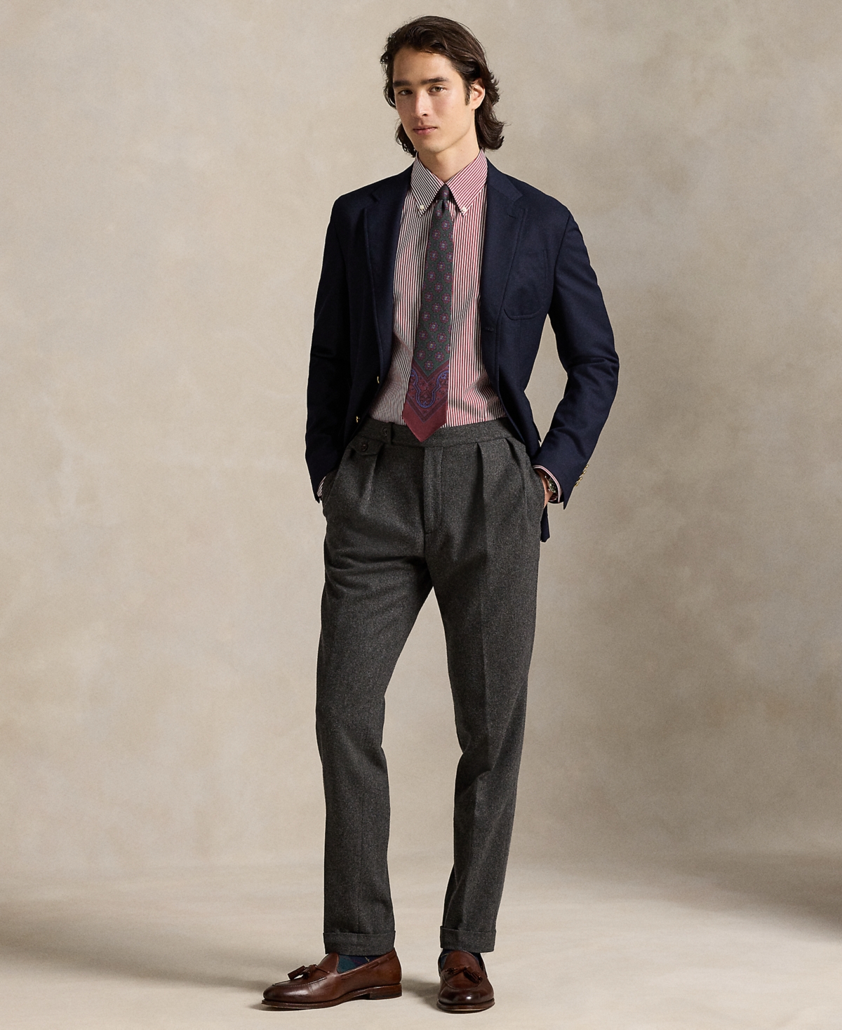Polo Ralph Lauren Men's Classic-fit Striped Poplin Shirt In Pink