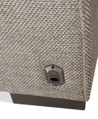 Miren 6-Pc. Fabric Sectional with 2 Power Headrest Recliners with Console, Exclusively at Macy's