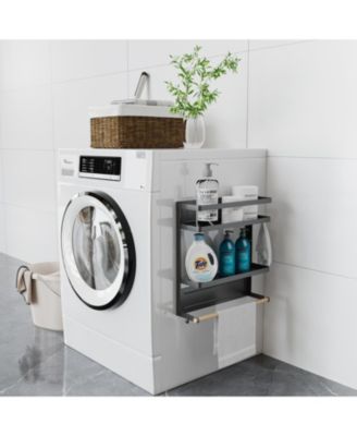 Magnetic Kitchen Organization Rack With Paper Towel Holder