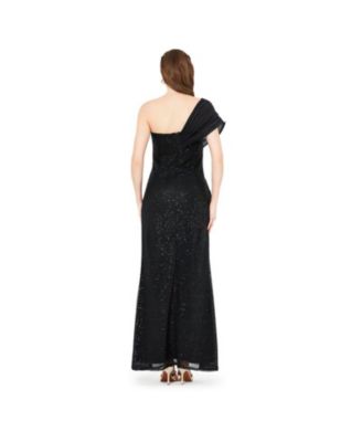 Embellished Sequined Jersey Gown
