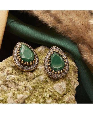 Women's Teardrop Stud Earrings