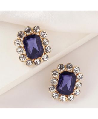 Women's Octagon Stud Earrings