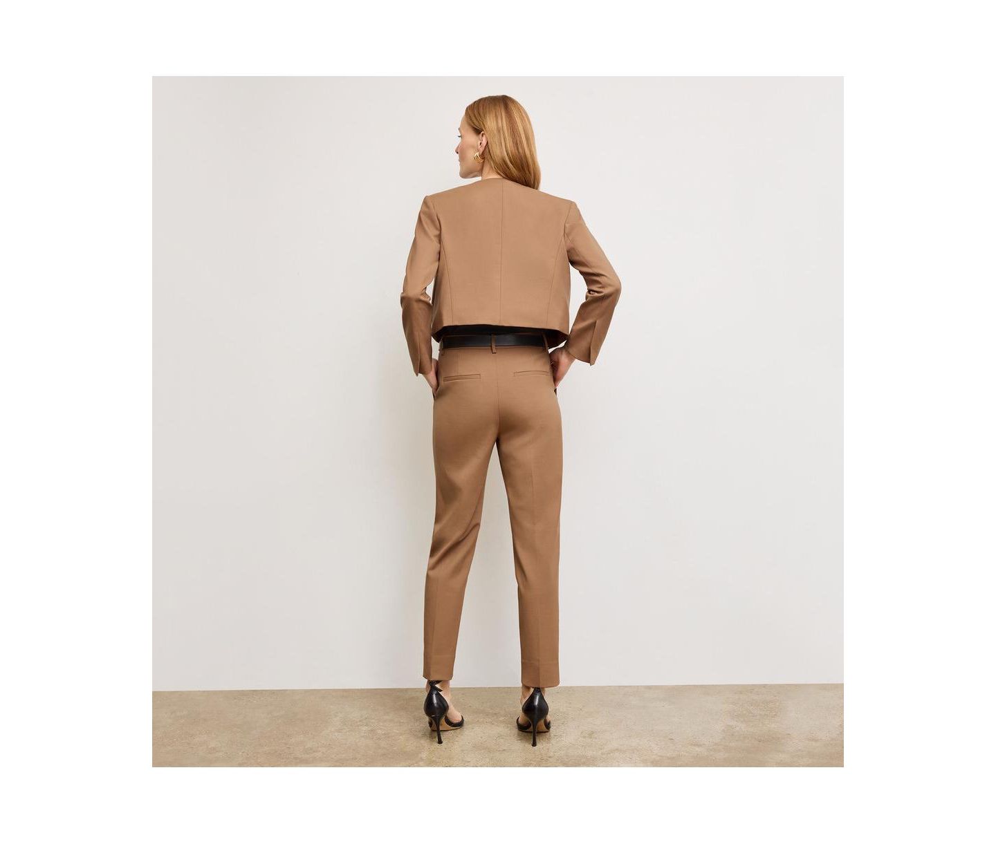 Женская куртка M.M.LaFleur Neale Jacket - Wool Twill, цвет: Верблюжий — фото 4