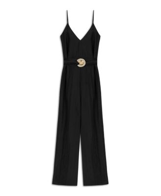 Women's Metal Accessory Overalls