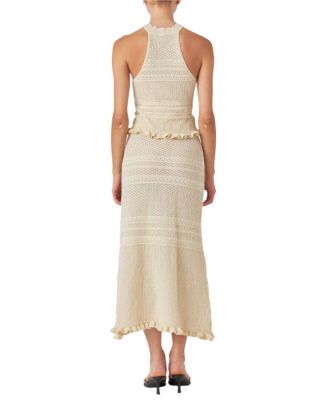 Women's Knit Pointelle Racerback Top