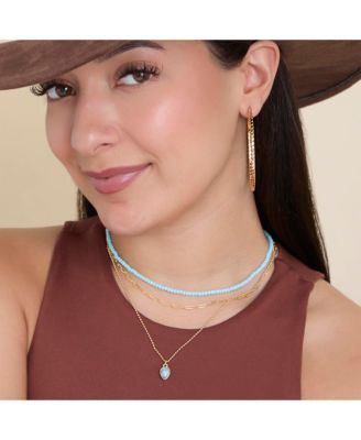 Jessica Simpson Omega -Tone Statement Hoop Earrings