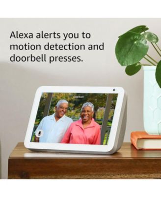 Smart Wi-Fi Video Doorbell Wired/Battery with 2 Way Audio with Alexa - Black