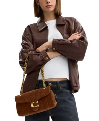 Quilted Tabby Medium Suede Shoulder Bag 26