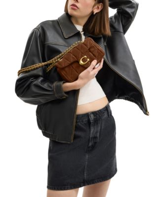 Quilted Tabby Small Suede Shoulder Bag 20