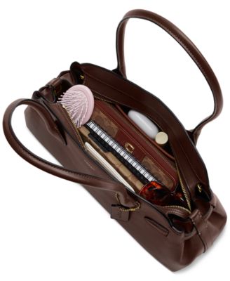 Empire Medium Leather Carryall Slim Shoulder Bag 34