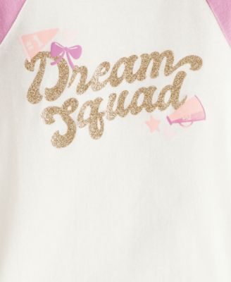 Toddler Girls Cotton Dream Squad Pajamas, 4 Piece Set