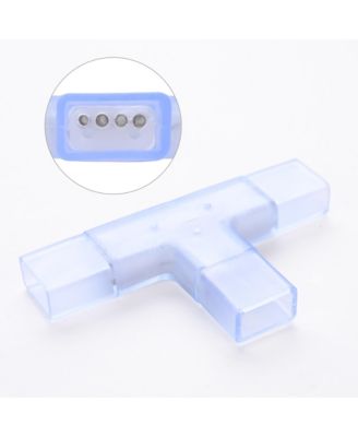 2 Pin Connectors Accessories T Shape w/ Pin 7x14mm RGB Neon Rope Light