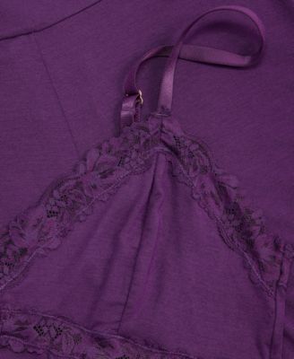 Women's Lace-Trim Knit Tank & Pajama Pants Set, Exclusively at Macy's