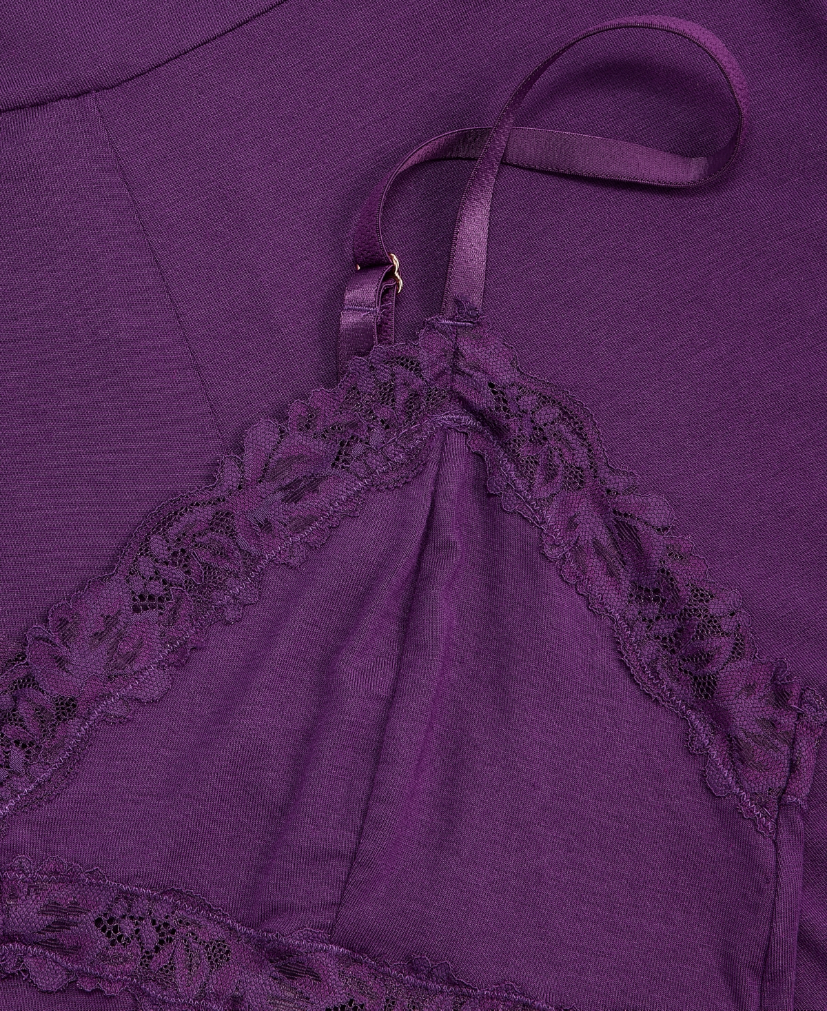 Inc International Concepts Women's Lace-trim Knit Tank & Pajama Pants Set, Exclusively At Macy's In Purple