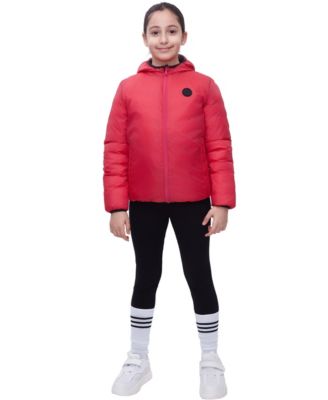 Girls Reversible Lightweight Puffer Jacket