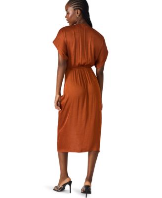 Women's Aimee V-Neck Shirred-Front Dress