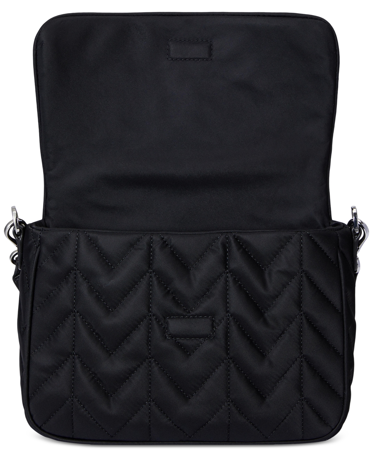 Ralph Lauren Quilted Small Stevie Messenger Bag In Black