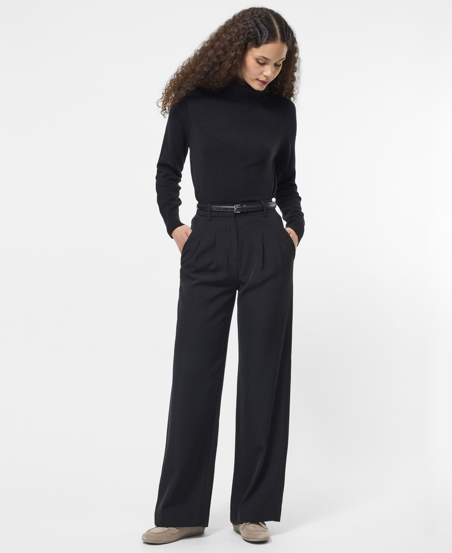 Women's Harrie Wide-Leg Suiting Pants