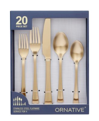Hab 20-Pc. Flatware Set, Service for 4