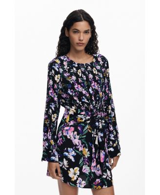 Women's Floral knot short dress