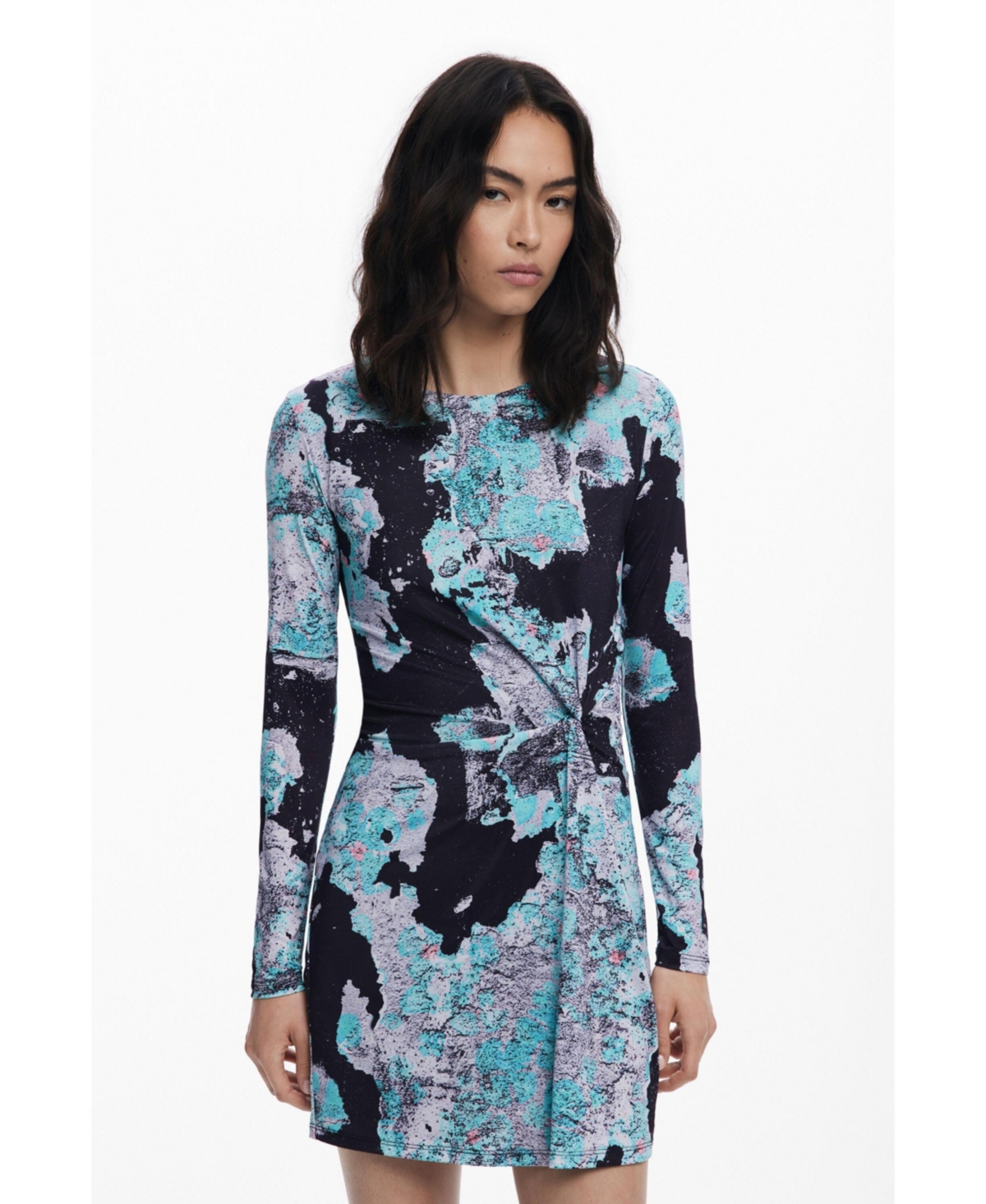 Desigual Women's Dress Designed By Mr. Christian Lacroix In Blue