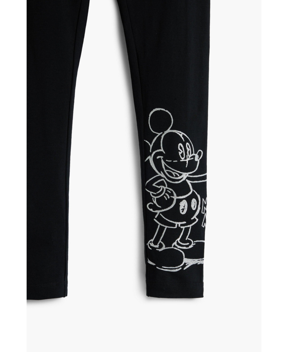 Desigual Girls's Mickey Mouse Leggings In Black