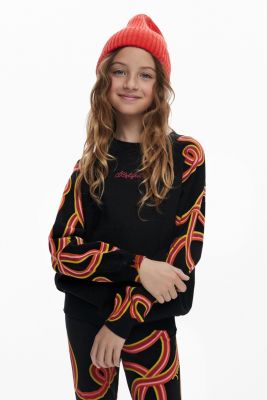 Girls Girls's Serpentine sleeve sweater