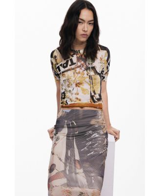 Women's Collage tulle skirt