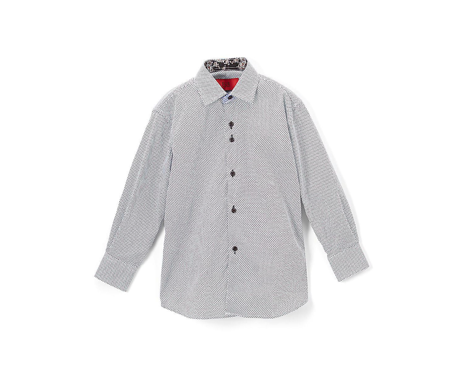 Little Boys Black Button-Down Slim Fit Shirt