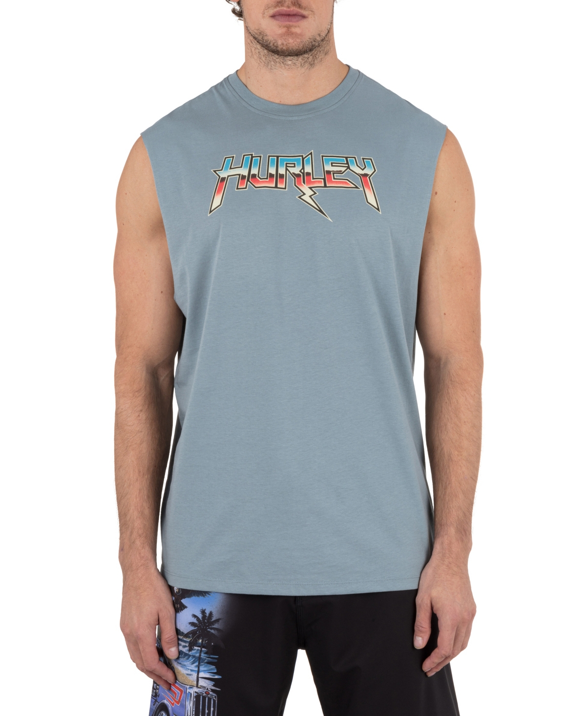 Men's Liberty Muscle Tank Top - Worker blue