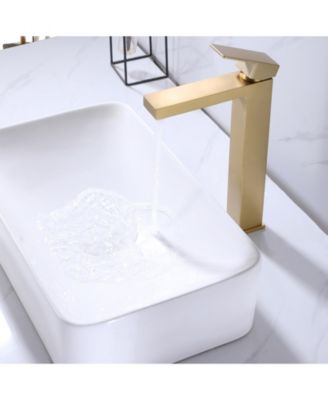 Single Hole Single Handle Bathroom Vessel Sink Faucet With Supply Hose