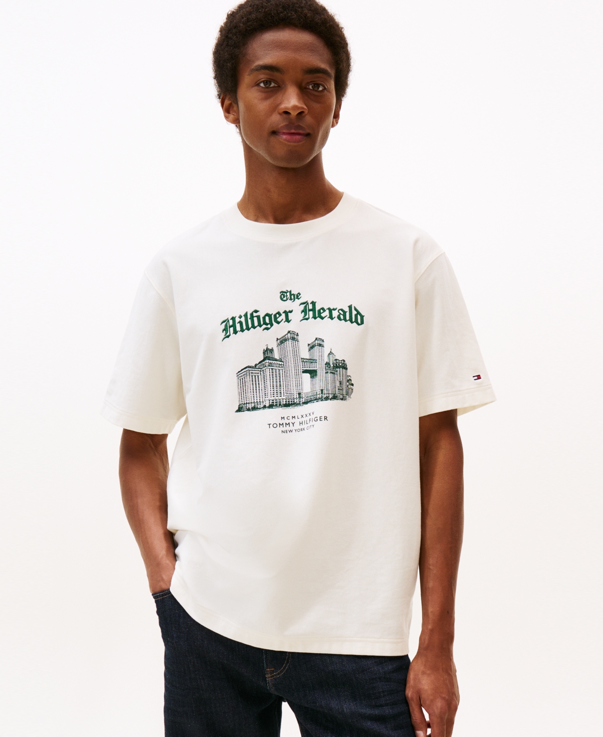 Tommy Hilfiger Men's Hilfiger Herald Graphic T-shirt In White