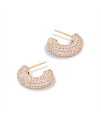 Gold Plated Marley Vermeil Huggies Earrings
