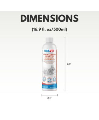 Stain and Odor Remover for Dogs & Cats – Powerful Enzyme Cleaner – (16.9 fl oz / 500ml)