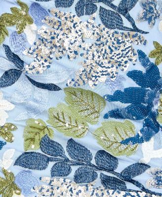 Juniors' One-Shoulder Patterned-Sequin Bodycon Dress