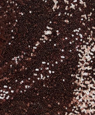 Juniors' Sequined Bow-Back Short Sleeveless Dress