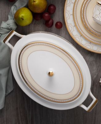 Trefolio Gold Covered Vegetable Bowl, 67 oz.