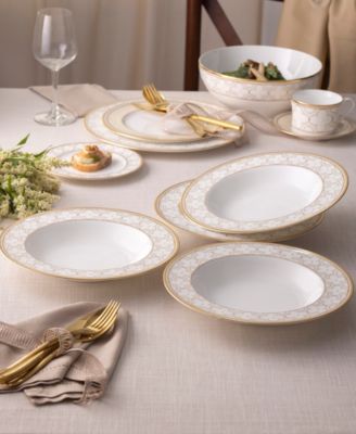 Trefolio Gold Set of 4 Soup Bowls, 8.50", 12 oz.