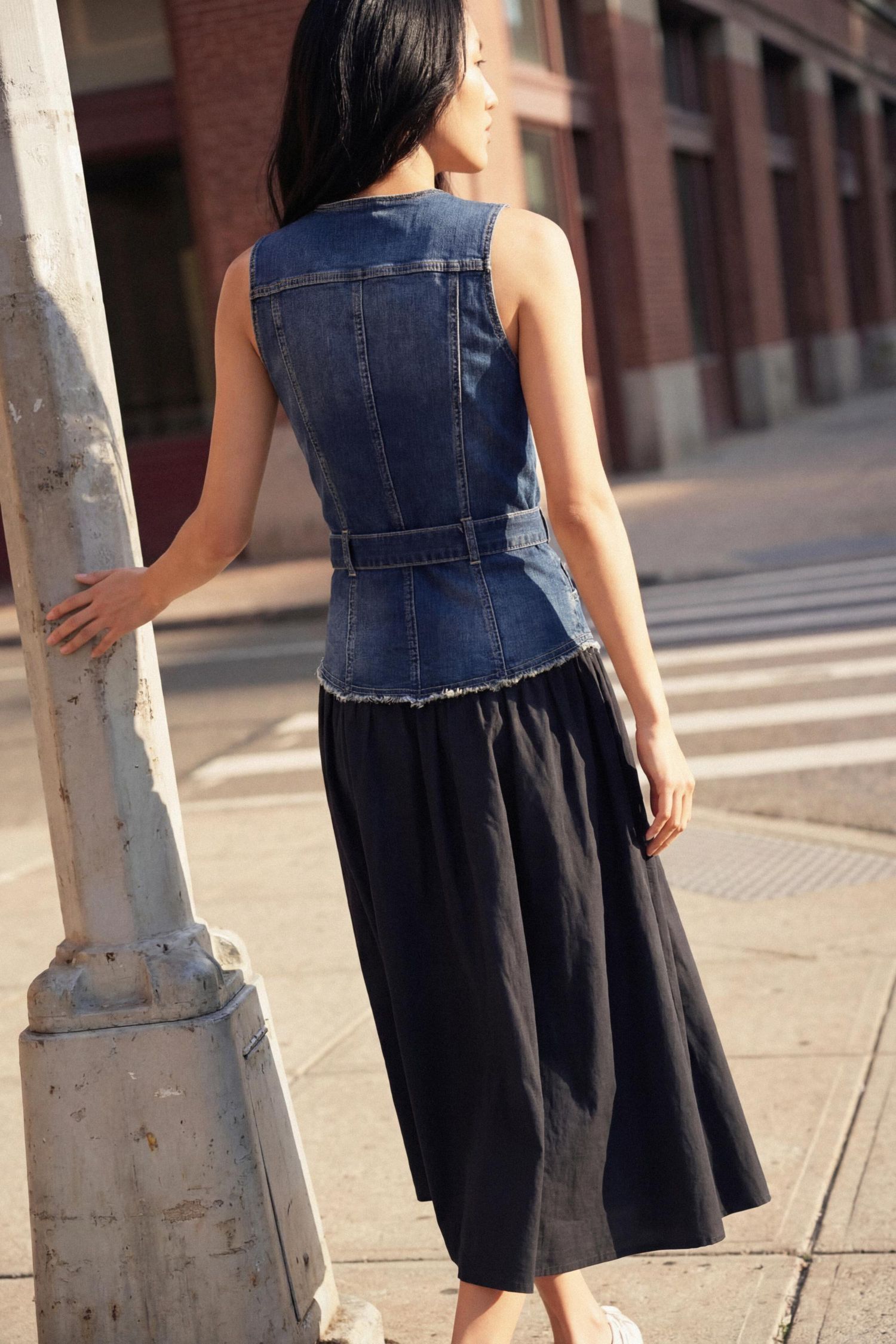 Women's Denim combined dress