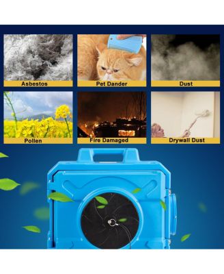 Industrial Commercial Hape Air Scrubber Negative Air Purifier 500-2000sq.ft