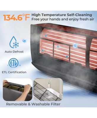 24000 BTU Wifi Enabled Mini Split Air Conditioner & Heater with Heat Pump