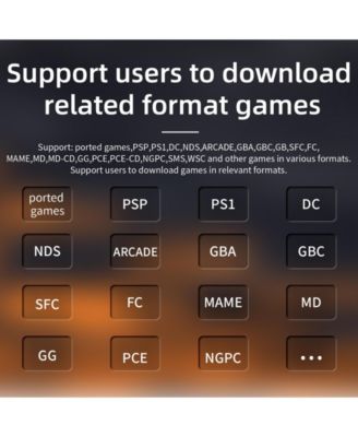 Retro Game Emulator 35xxh with a 64G Card Pre-Loaded Games 3.5'' IPS Screen Supports 5G WiFi Bluetooth HDMI and TV Output
