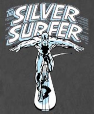 Men's Silver Surfer Wordmark Short Sleeve T-Shirt
