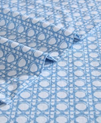 Cotton Percale 4 Piece Sheet Set, Queen