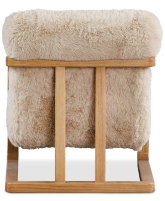 Michola Wood Accent Chair, Macy's Exclusive