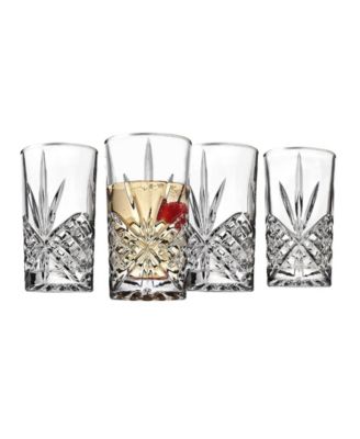 Dublin Platinum Highball Glasses, Set of 4 